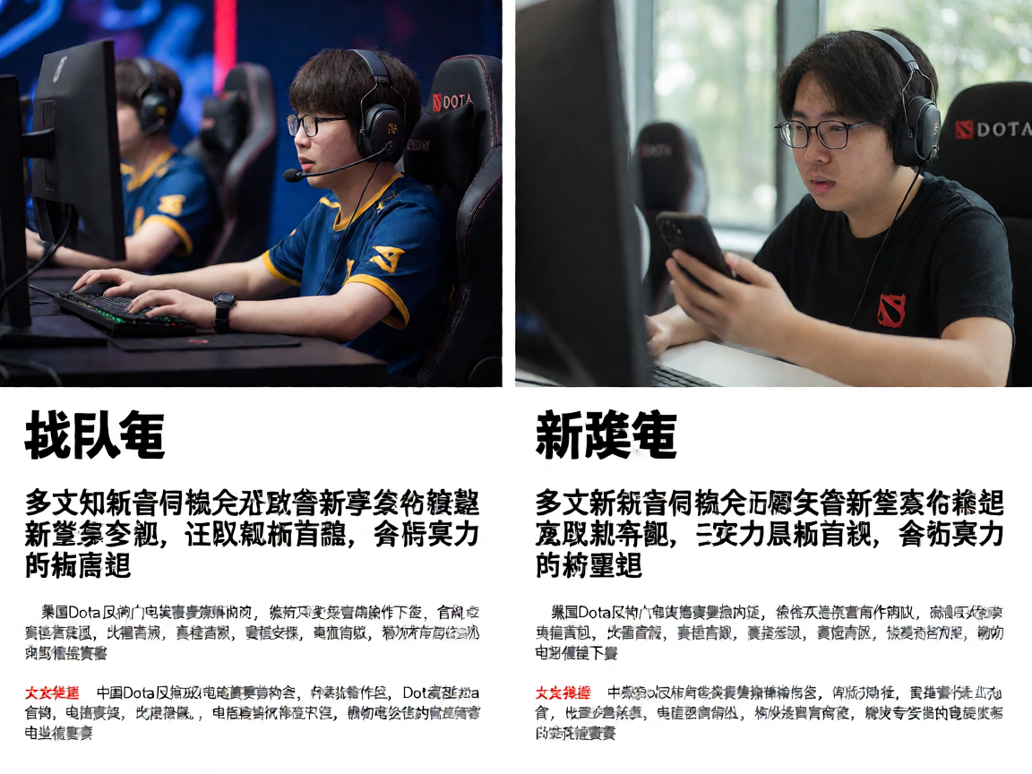 Dota2电竞选手比赛现场