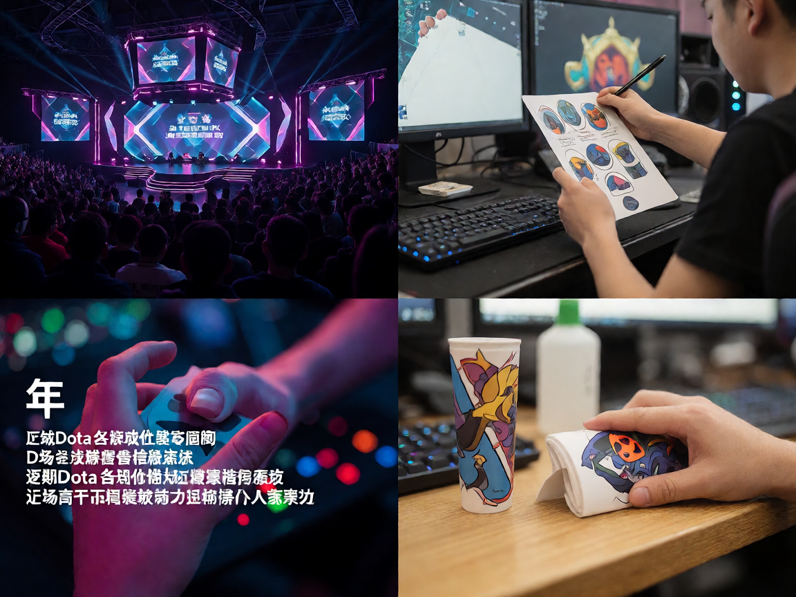 Dota2电竞赛事观众现场氛围